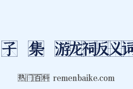 子飏集·游龙祠反义词是什么意思的图片